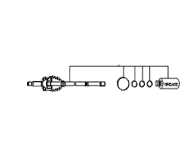 Kia 495912F391 Joint Set-Outer,LH