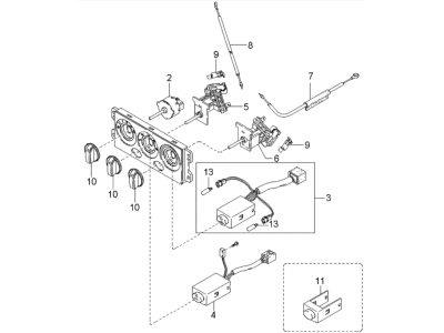 Kia 1K2AB61190 Control Assembly-Heater