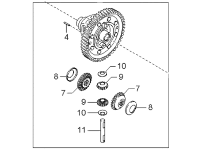 Kia MFA1427190A FINAL/DIFFERENTIAL Assembly