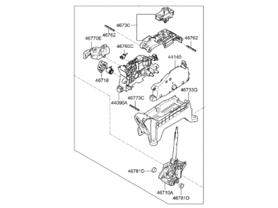 Kia 46700D9050 Lever Assembly-Atm