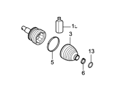 Kia Sorento CV Joint - 49580C5230