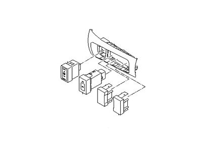 Kia 933002T03087 Switch Assembly-Crash Pad Lower ,LH