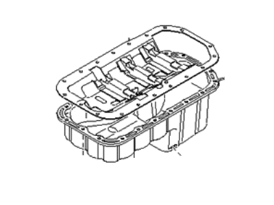 1999 Kia Sportage Oil Pan - 0K01310400A