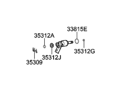 2024 Kia Niro Fuel Injector - 3531008HA0