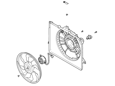 Kia Optima Fan Blade - 253803R170