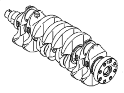 1998 Kia Sephia Crankshaft - 0K24711301