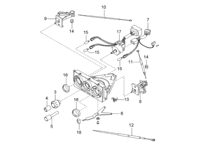 Kia Rio A/C Switch - 0K32A61190