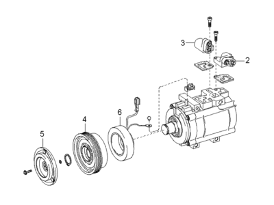 Kia Optima A/C Compressor - 9770138171