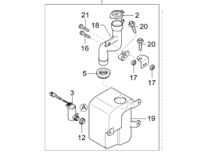 2003 Kia Sedona Washer Reservoir - 0K57T67480A