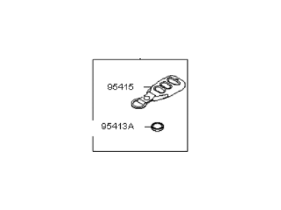 2007 Kia Rondo Car Key - 954301D201