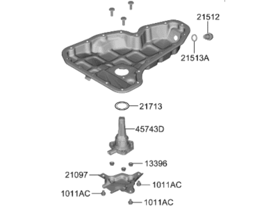 2024 Kia Carnival Oil Pan - 215103N350