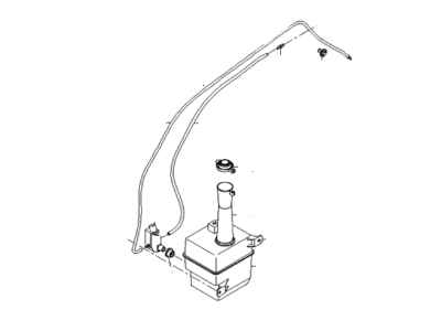 Kia 986102F100 Washer Reservoir & Pump Assembly