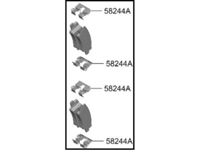 2023 Kia Sportage Brake Pad Set - 58302N9A15