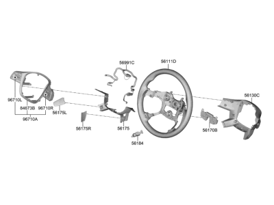 2022 Kia Telluride Steering Wheel - 56100S9010ONS