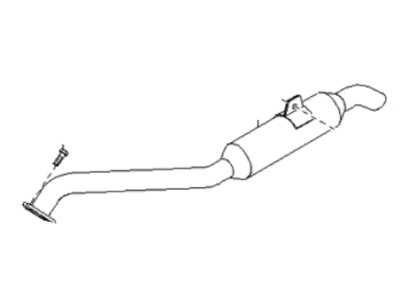 Kia 0K52Y40700A Tail Pipe Assembly