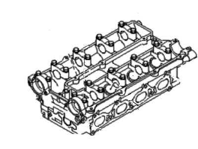 2002 Kia Sportage Cylinder Head - 0K08A10100