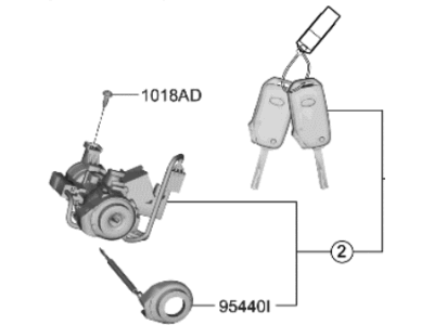 Kia Sorento Ignition Switch - 81900R5A00