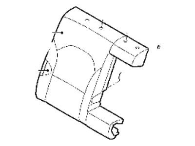 Kia 89460M6010B4P Rear Seat Back Covering