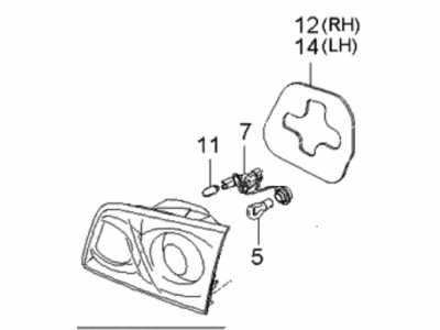 Kia 924052G000 Lamp Assembly-Rear Combination