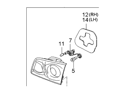 Kia 924062G000 Lamp Assembly-Rear Combination