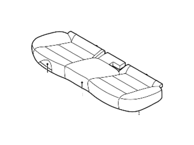 Kia 89100Q4000BS3 CUSHION ASSY-RR SEAT