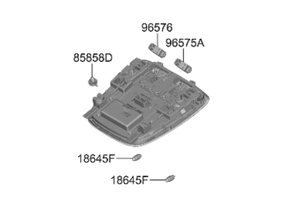 Kia 92800AT330GYT LAMP ASSY-OVERHEAD C