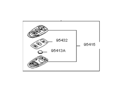 Kia Spectra Car Key - 954302F951