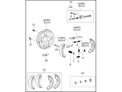 2003 Kia Optima Brake Caliper - 5831038011