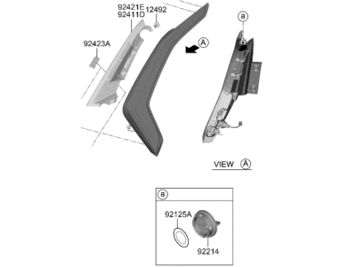 Kia 92402AT010 LAMP ASSY-REAR COMB