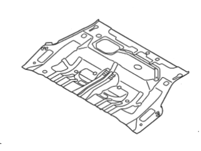 Kia 655112T100 Panel Assembly-Rear Floor