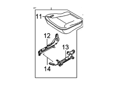 Kia Rio Seat Cushion - 88206FD111090