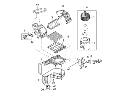 2003 Kia Spectra Blower Motor - 972062F200