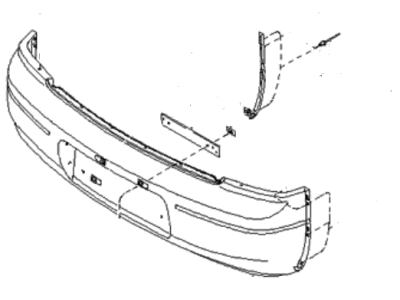 2001 Kia Spectra Bumper - 0K2DJ50220XX