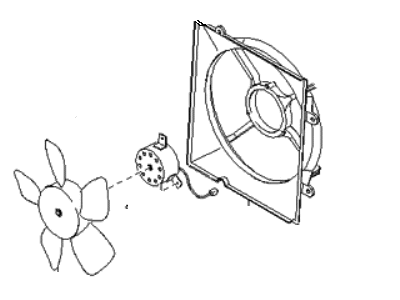 Kia Sedona A/C Condenser Fan - 0K52Y15025A