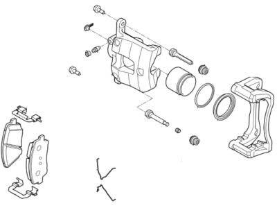 2018 Kia Stinger Brake Caliper - 58110J5510BCR