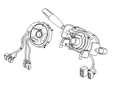 Kia 0K58Z66120 Switch-Combination