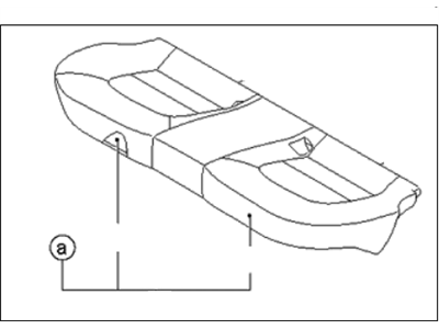 Kia 891001WAH0BDM Cushion Assembly-Rear Seat