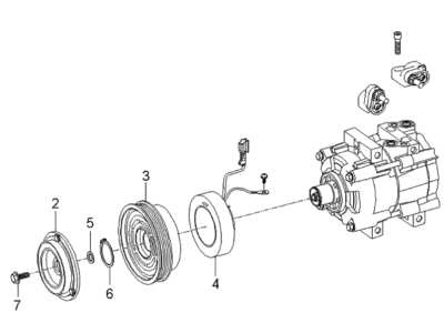 2005 Kia Sorento A/C Compressor - 977013E200