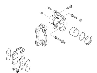 2016 Kia Soul Brake Caliper - 58110B2000