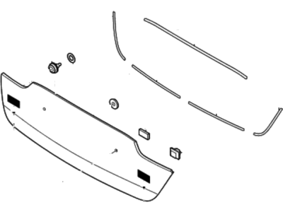 Kia 873702T920 Moulding Assembly-Back Panel