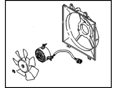 2001 Kia Spectra A/C Condenser Fan - 0K2A115025B