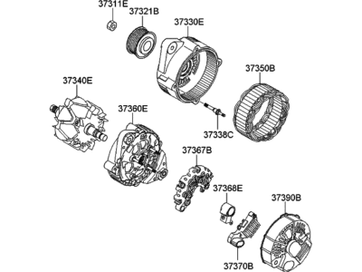 Kia Optima Alternator - 373003E100