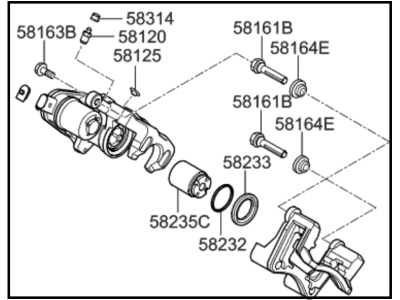 2018 Kia Optima Brake Caliper - 58311C1A15