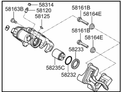 2016 Kia Optima Brake Caliper - 58310C1A15