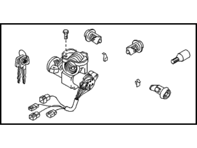2000 Kia Sportage Ignition Lock Assembly - 0K08C09010B70