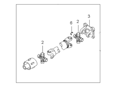 Kia Sportage Drive Shaft - 0K02E25100A