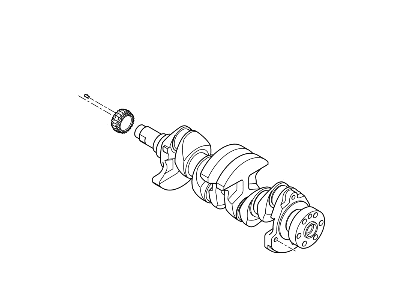 2019 Kia Rio Crankshaft - 92ZG62BX00