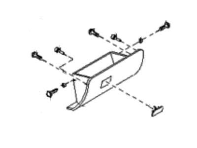 2001 Kia Spectra Glove Box - 0K2AA64030C96