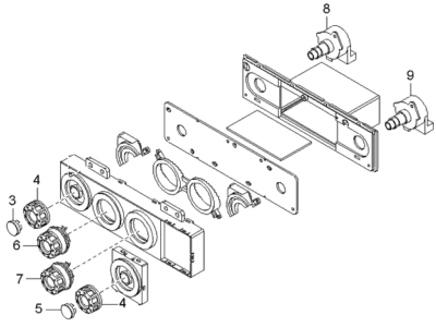 Kia Sedona A/C Switch - 1K52Y61190B