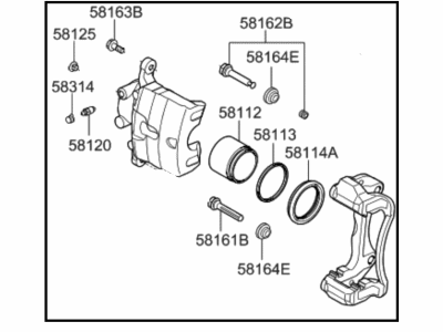 2016 Kia Optima Brake Caliper - 58180D5A10